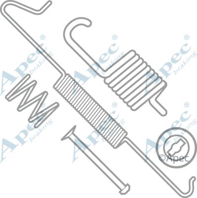 APEC BRAKING Tarvikesarja, jarrukengät KIT858